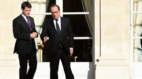 Manuel Valls et François Hollande à l'Elysée.