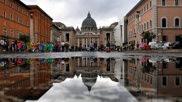 La Via della Conciliazione à Rome avec Saint-Pierre de Rome en fond.