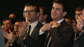 Luc Carvounas et Manuel Valls en mars 2014.