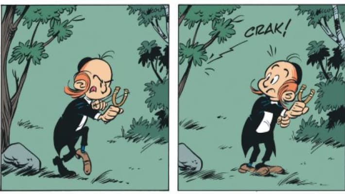Le personnage de Yankel, dessiné par Achdé. Le personnage de Yankel, dessiné par Achdé.