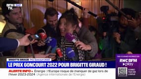 "Magnifique, inattendu, émouvant": Les premiers mots de la lauréate du Goncourt 2022, Brigitte Giraud 