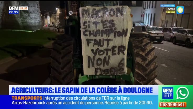 Les agriculteurs boulonnais mobilisés.
