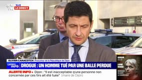 Homme tué d'une balle perdue à Dijon: "Il parait relativement acquis que c'est le point de deal qui était visé et que donc ces faits sont en lien avec le trafic de drogue", affirme le procureur Olivier Caracotch