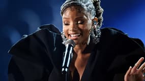 Halle Bailey, du duo Chloe x Halle, en février 2019 aux Grammy Awards