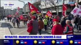 Lille: les retraités dans la rue ce jeudi après-midi