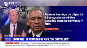 Retraites: "C'est aux partenaires sociaux de décider", selon Éric Lombard, ministre de l'Économie