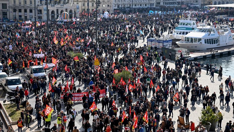 Manifestation à Marseille le 7 mars.