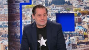 L'acteur, dramaturge et metteur en scène Olivier Py sur le plateau de BFMTV le 18 septembre 2023.