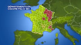 Couvre-feu dès 18h: voici la liste des 15 départements concernés dès samedi
