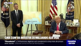 Donald Trump annonce un investissement de 20 milliards de dollars aux États-Unis de l'armateur français CMA CGM