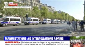 Les forces de l'ordre ont bouclé le quartier des Champs Élysées et évacué les manifestants 