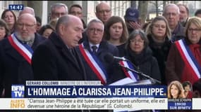 Hommage à Clarissa Jean-Philippe: "Elle est devenue une héroïne de la République", dit Gérard Collomb