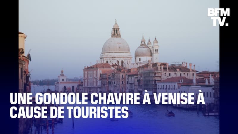 Une gondole chavire à Venise à cause de touristes qui se prenaient en selfie