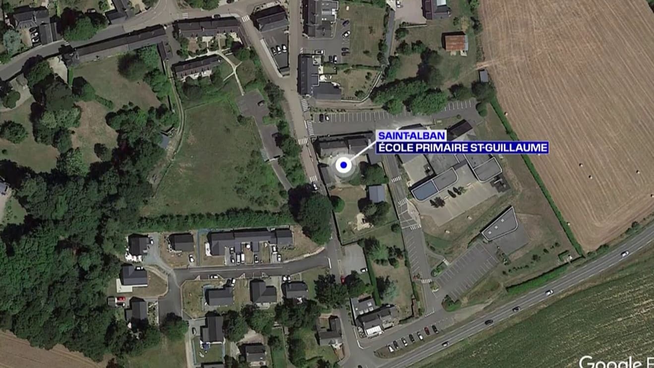 L’école primaire Saint-Guillaume de Saint-Alban dans les Côtes-d’Armor. 