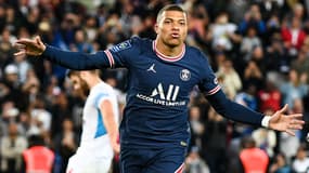 Mbappé buteur face à l'OM le 17/04/2022	