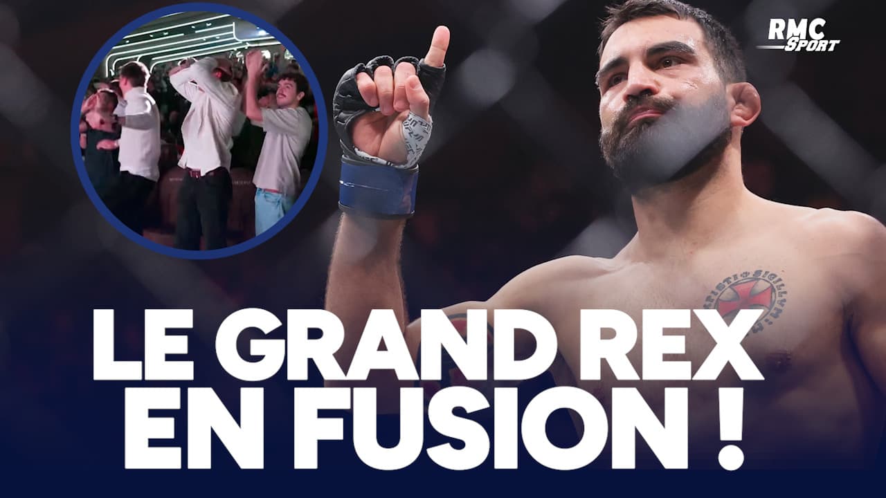UFC : l'explosion de joie du Grand Rex sur le KO de Saint Denis