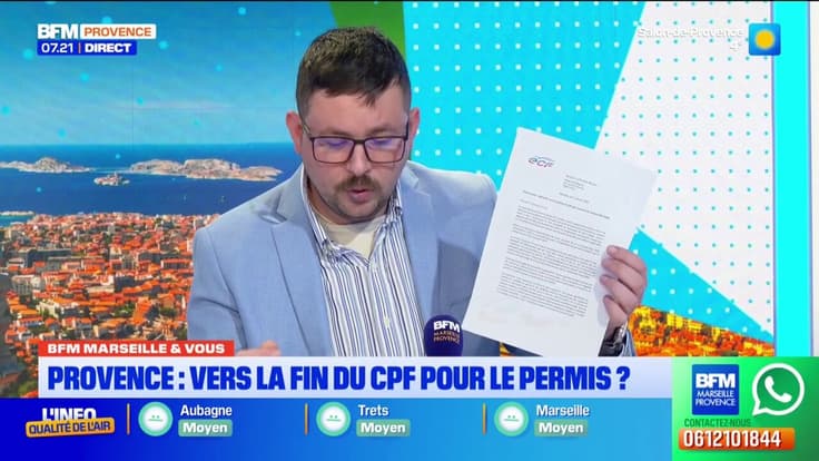 BFM Marseille et Vous: vers la fin du financement du permis avec le CPF?
