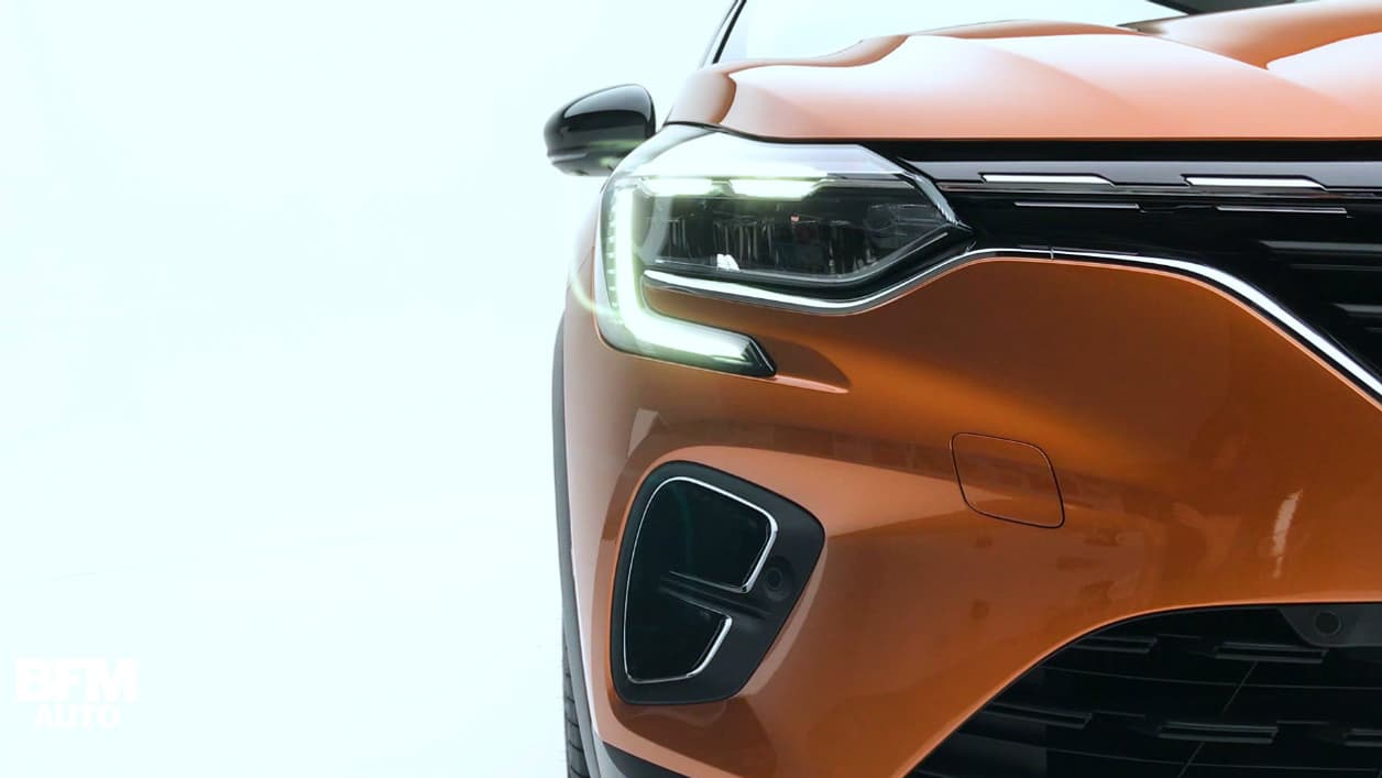 Renault reprend ses nouveaux codes stylistiques, avec notamment les phares en forme de C. Renault reprend ses nouveaux codes stylistiques, avec notamment les phares en forme de C.