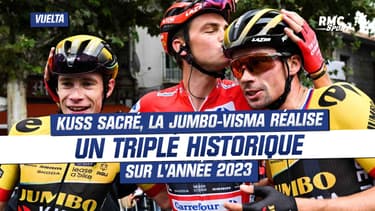 Vuelta : Kuss sacré, la Jumbo-Visma réalise un triplé historique sur l'année 2023