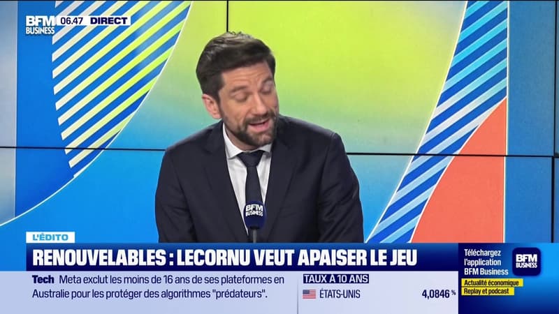 L'Edito de Raphaël Legendre : Renouvelables, Lecornu veut apaiser le jeu - 04/12