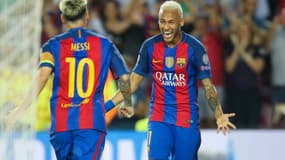 Messi et Neymar sous le maillot du Barça en 2016