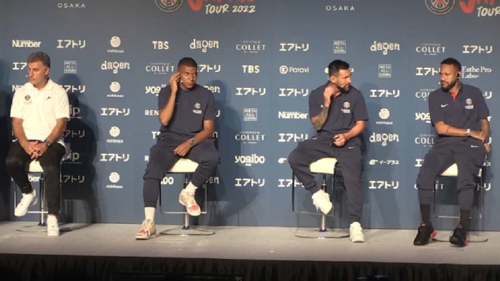 La conf de presse du PSG au Japon le 17/07/2022

