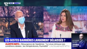 Lila Bouadma (membre du Conseil scientifique) juge que "le port du masque à l'intérieur est absolument indispensable"