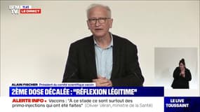 Alain Fischer sur l'espacement des injections du vaccin: "La protection pourrait être moins efficace chez les sujets plus âgés"