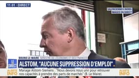 Alstom-Siemens: Le Maire promet qu’’il n’y aura aucune suppression d’emploi en France