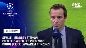 Séville - Rennes : Stéphan préfère "parler des présents" plutôt que de Camavinga et Nzonzi