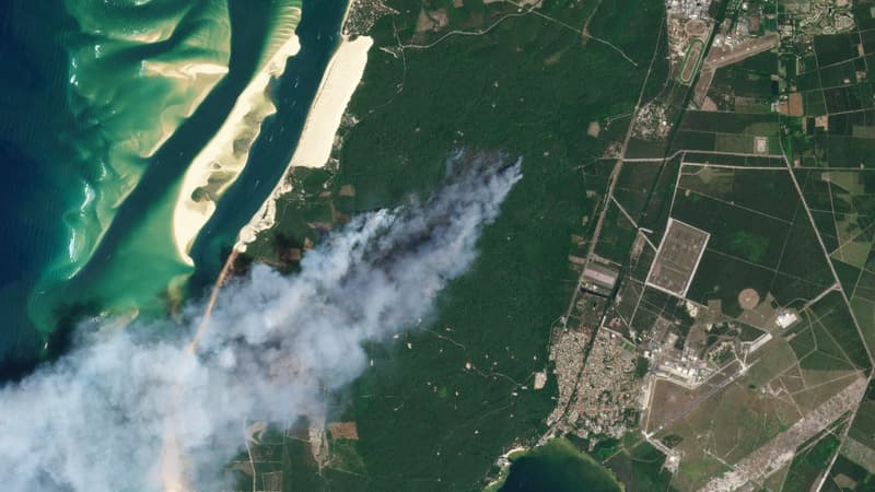 AVANT/APRÈS. Incendies en Gironde: l'étendue des dégâts vue par satellite