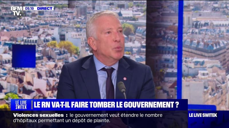 Alliance avec le NFP pour censurer le gouvernement: On n'est pas sectaire, indique Philippe Ballard (RN)