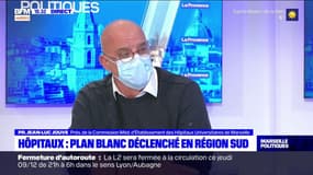Covid-19: "on a zéro lit libre en réanimation", déplore le Pr Jean-Luc Jouve, président de la commission médicale des hôpitaux de Marseille