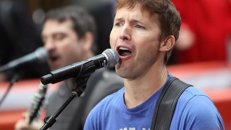 James Blunt en live pour l'émission Today de NBC, en septembre 2013.