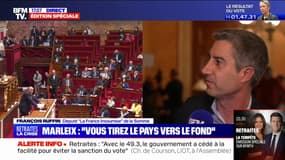 François Ruffin (LFI) à propos de la majorité: "Un jour de motion de censure, leurs bancs sont déserts, c'est stupéfiant"