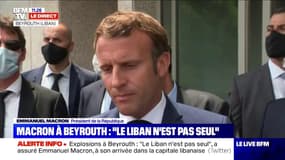 Emmanuel Macron à Beyrouth: "Au-delà de l'explosion, la crise est grave" 