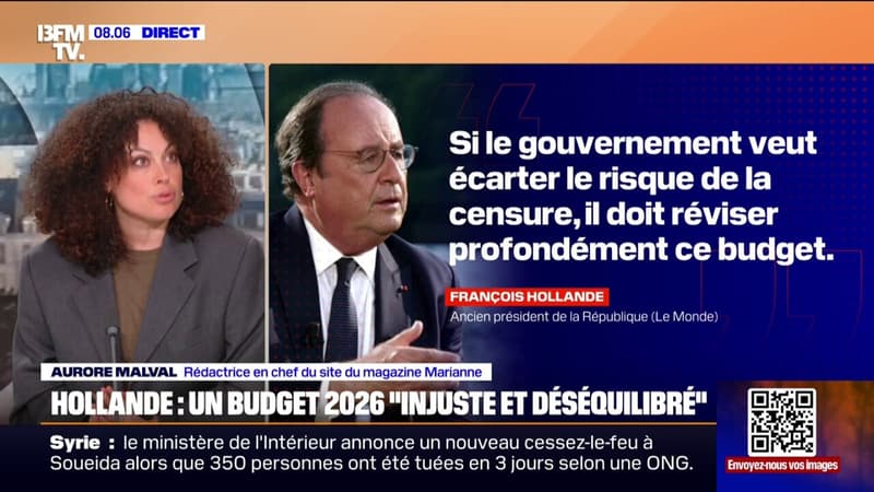 Budget 2026: pour François Hollande, 
