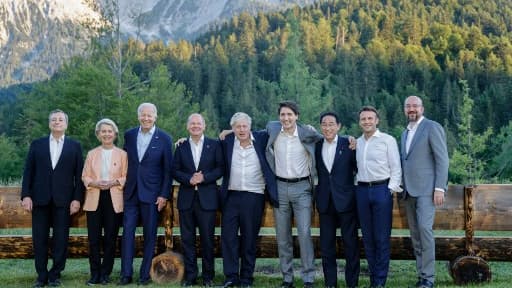 Les dirigeants des pays membres du G7