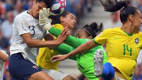 Valérie Gauvin face au Brésil