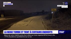 Nord-Pas-de-Calais: la neige tombe et tient à certains endroits