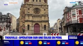 Calvados: un clocher menace de s'effondrer dans le centre-ville de Trouville-sur-Mer