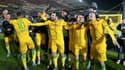 Les joueurs du FC Nantes célébrant une victoire méritée