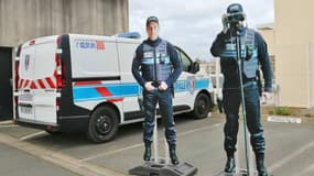 Aux Herbiers (Vendée), la police municipale installe de policiers leurres pour faire ralentir les automobilistes.