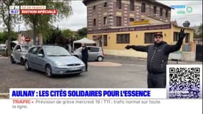 Aulnay-sous-Bois: des jeunes aident à réguler la circulation à une station service