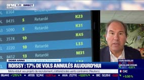 Roissy: 17% de vols annulés aujourd'hui 