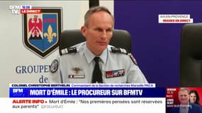 Mort d'Émile: "1696 signalements" ont été "vérifiés et traités", indique le commandant de la section de recherche Marseille PACA