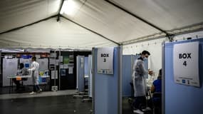 Le centre de vaccination de Lyon Gerland, le 27 novembre 2021