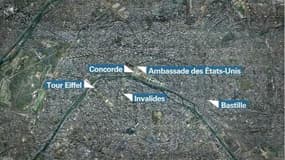 Cinq drones ont survolé différents sites parisiens