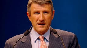 Philippe De Villiers en 2007, lors d'un meeting alors qu'il était candidat à la présidentielle.