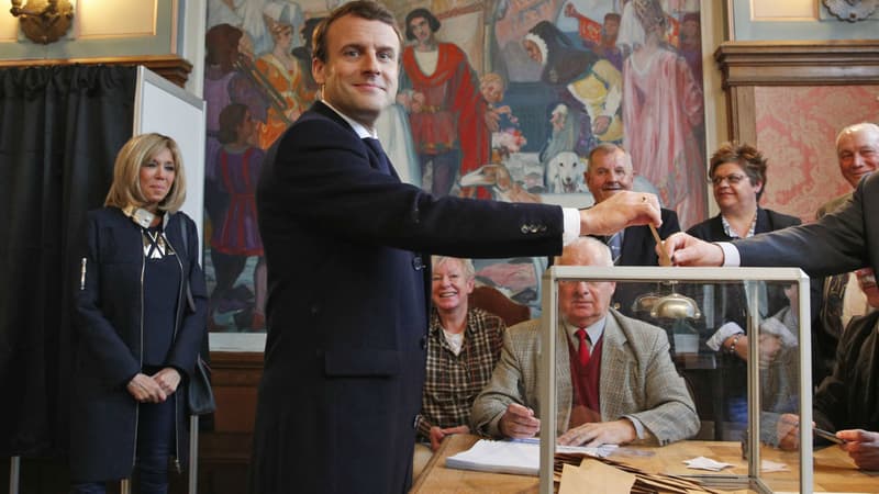 Emmanuel Macron a voté au Touquet le 7 mai 2017